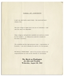 ''We Shall Overcome'' Portfolio From the ''March on Washington for Jobs and Freedom'' -- Rare Complete Portfolio of Collages Issued by the National Urban League as a Memento for Marchers